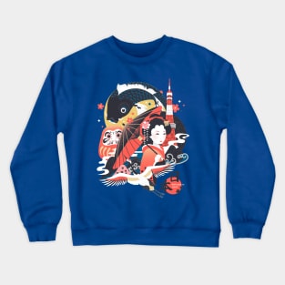 elegant japan concept Crewneck Sweatshirt